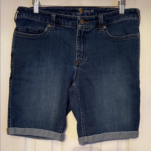 Carhartt Women's Blue Jean Shorts #423 - Picture 1 of 6